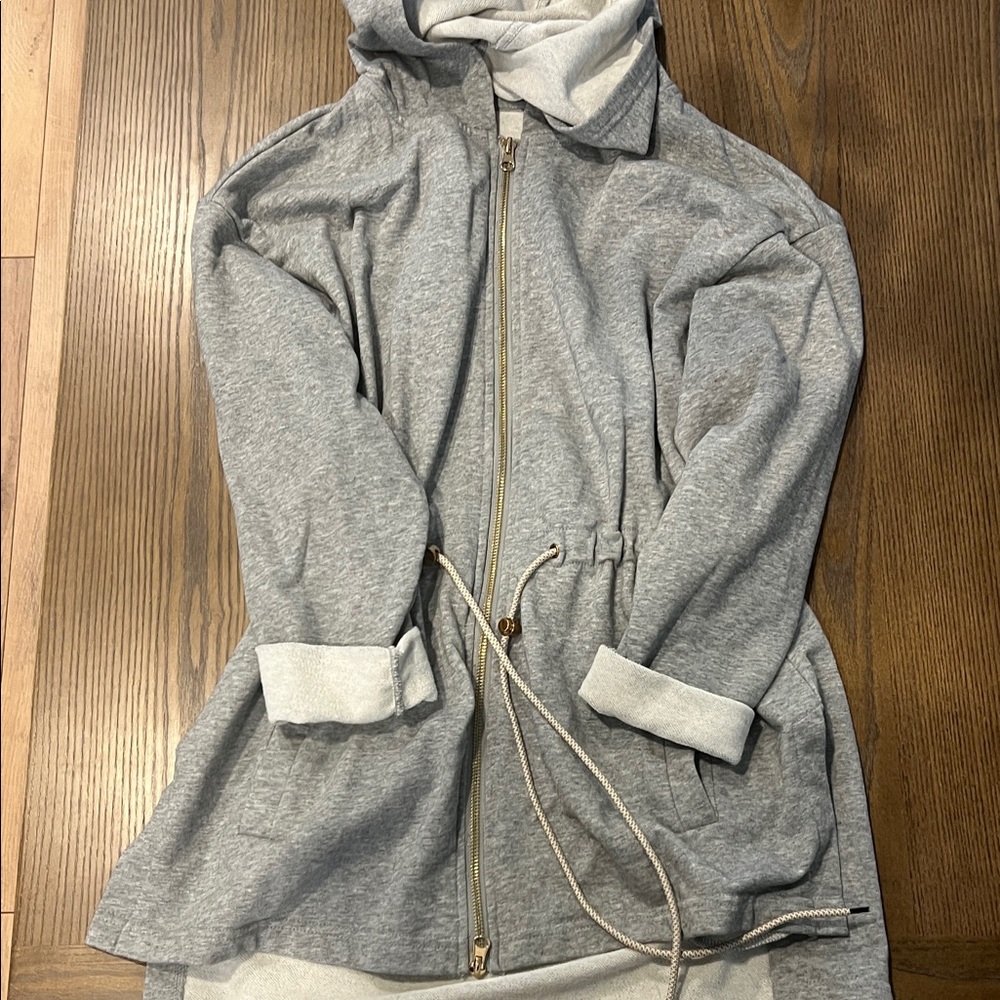 Gray Hooded Women's Jacket